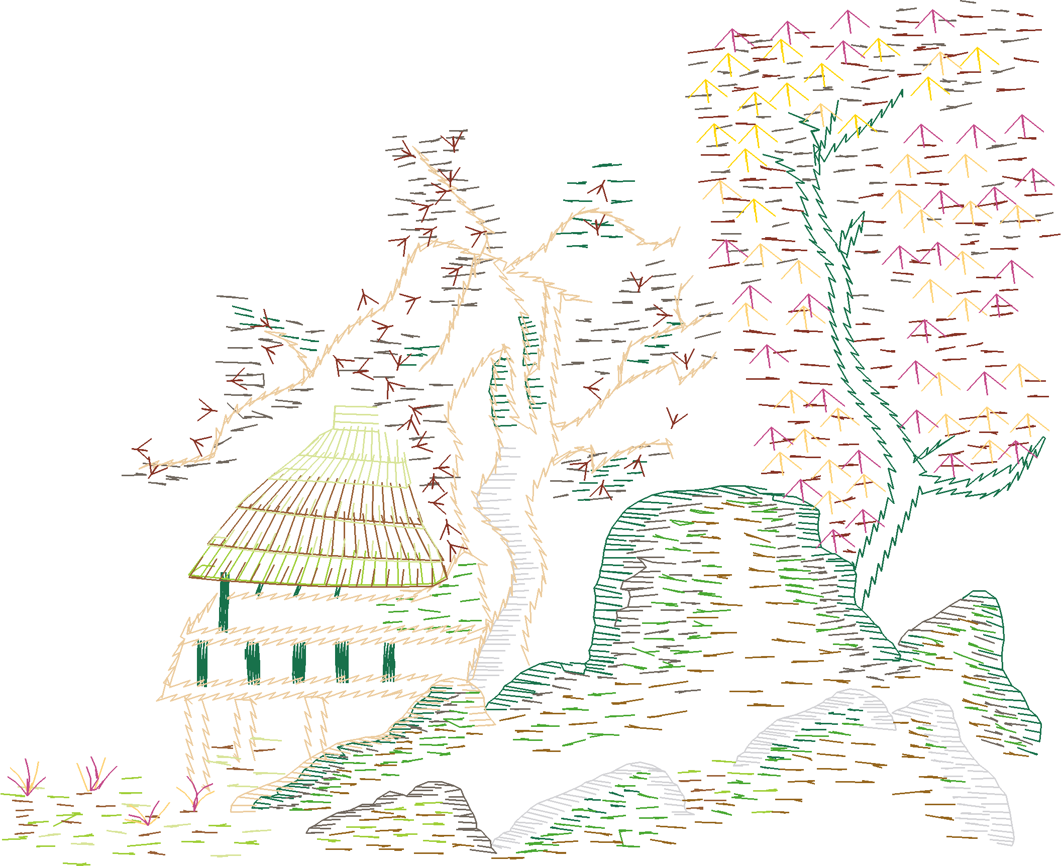 Ancient Temple Landscape