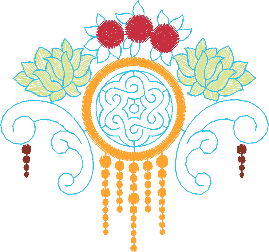 Beaded Medallion Tassel