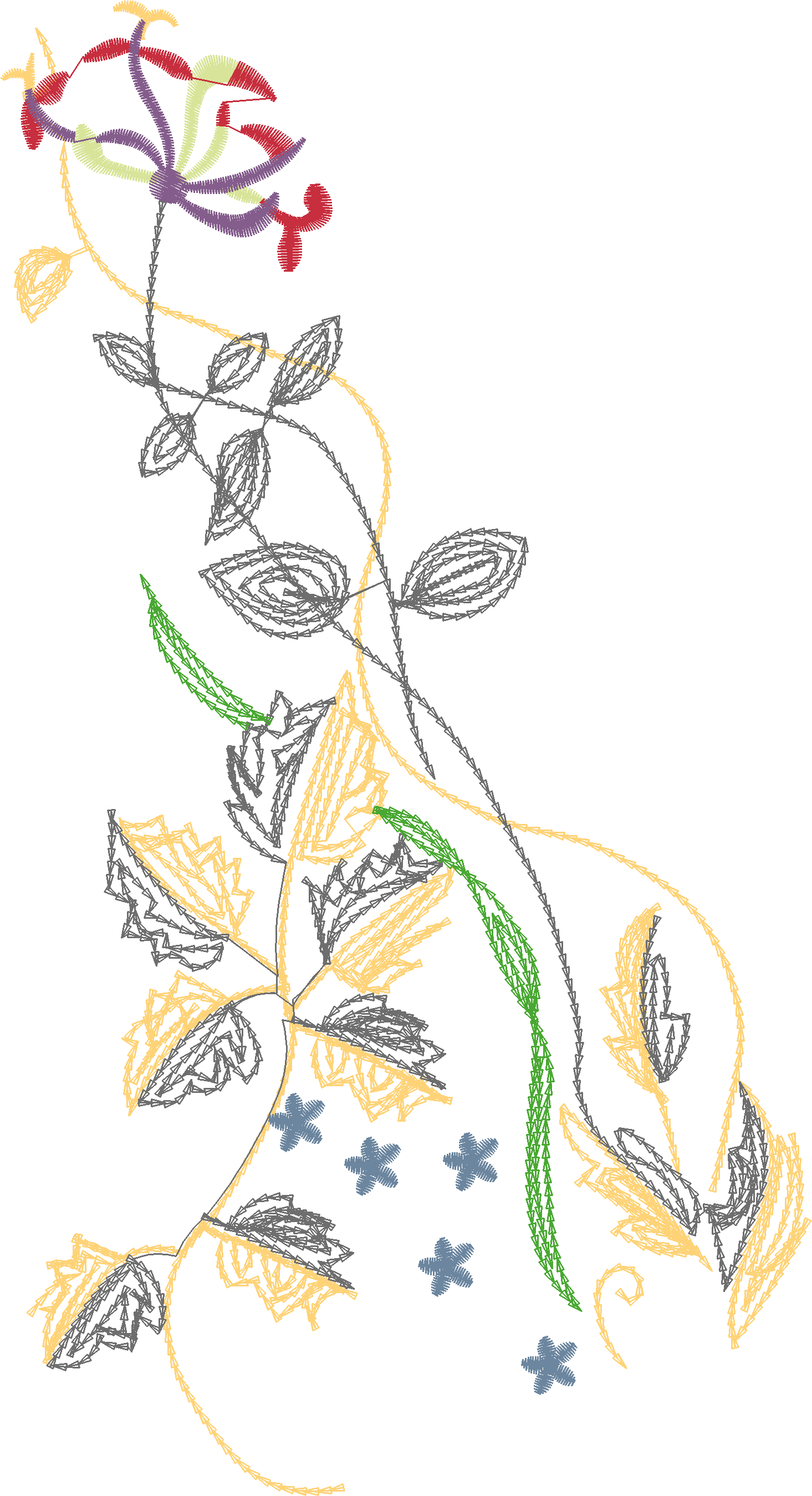 Berry Vine Column Border