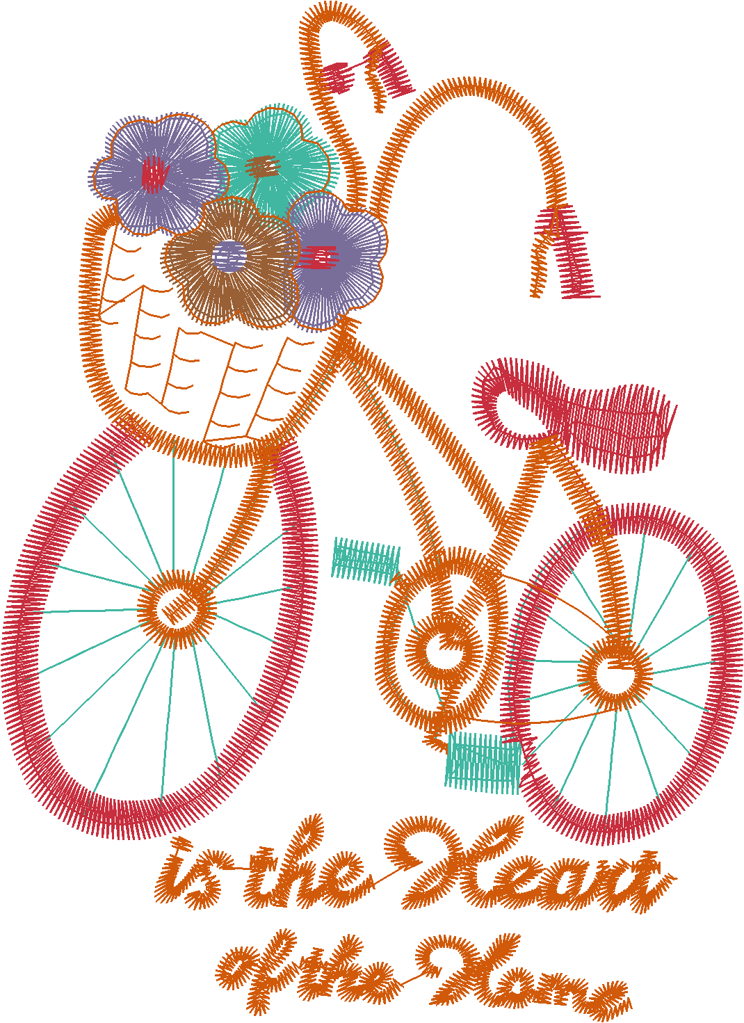 Bicycle with Text