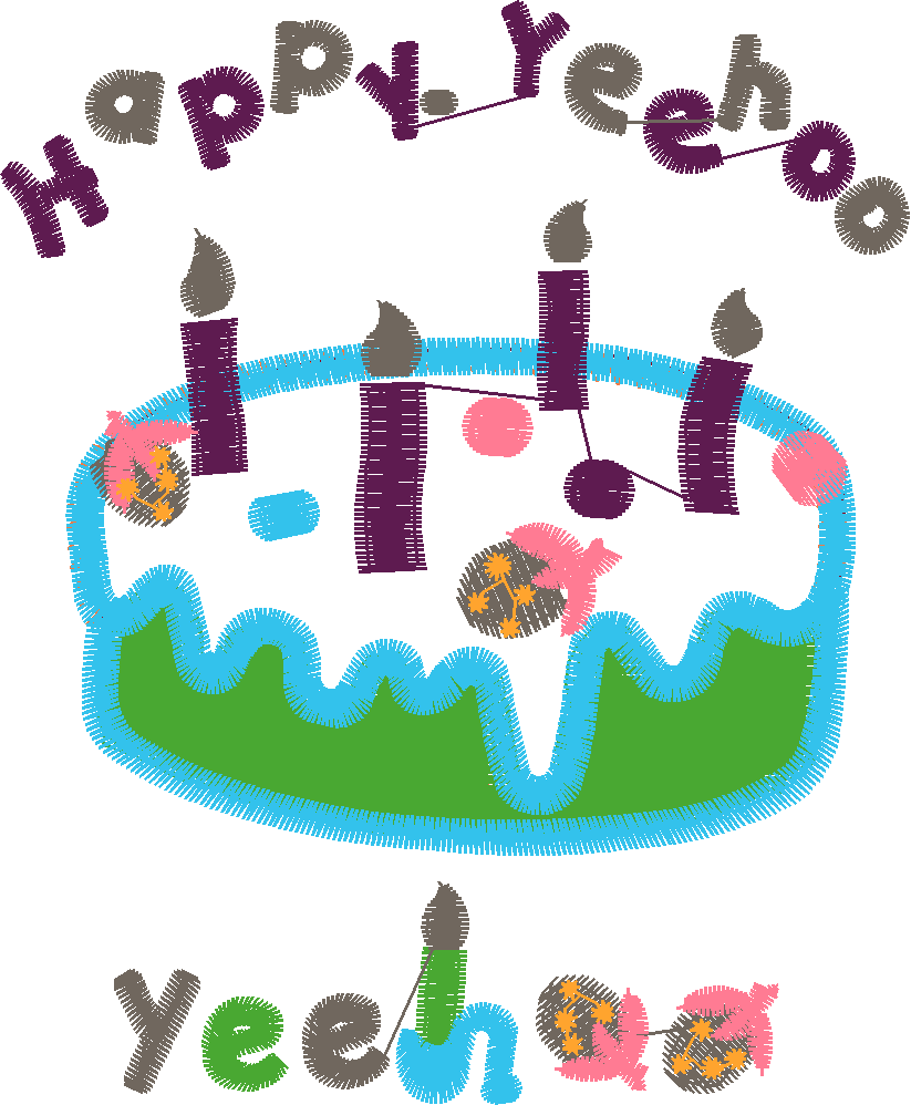 Birthday Cake Motif