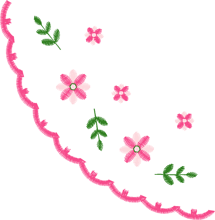 Blue Flower Rope