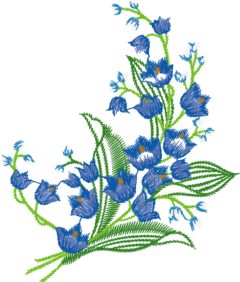 Blue Forget-Me-Not Spray
