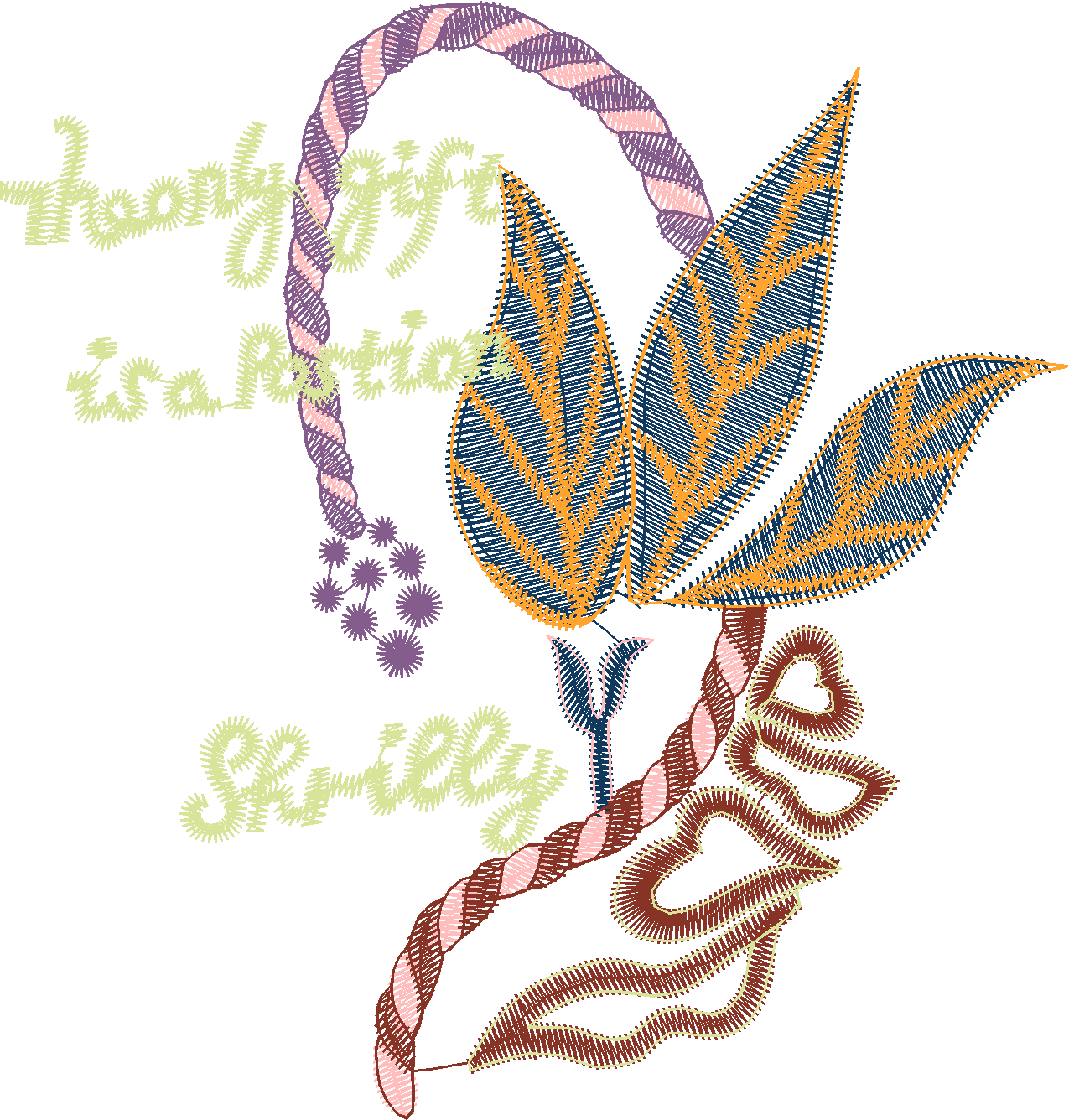 Botanical with Text