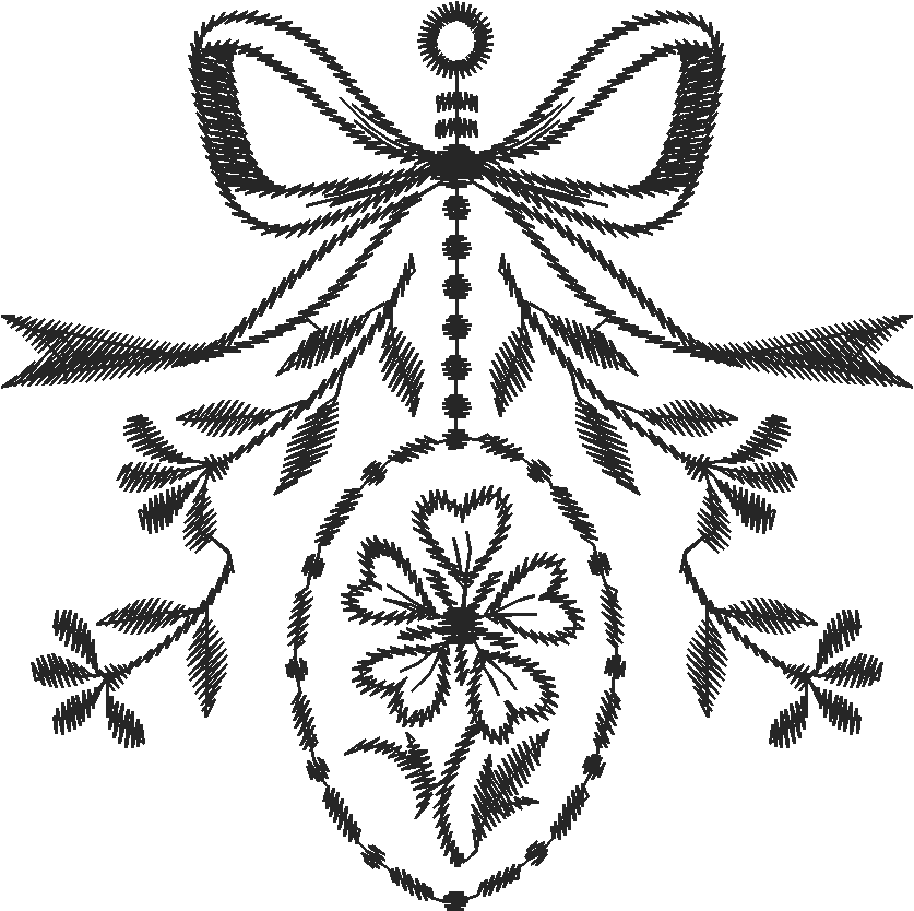 Bow and Locket Lace Motif
