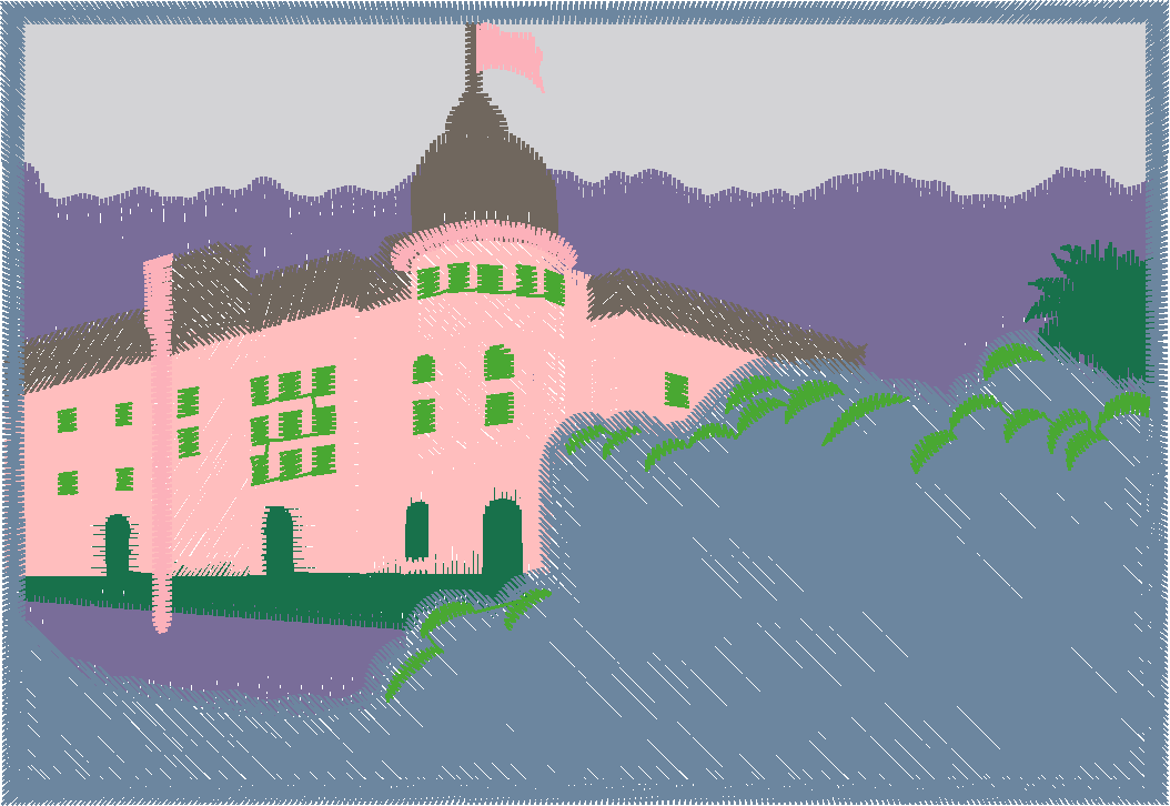 Building Landscape Scene