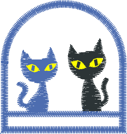 Cats in Window