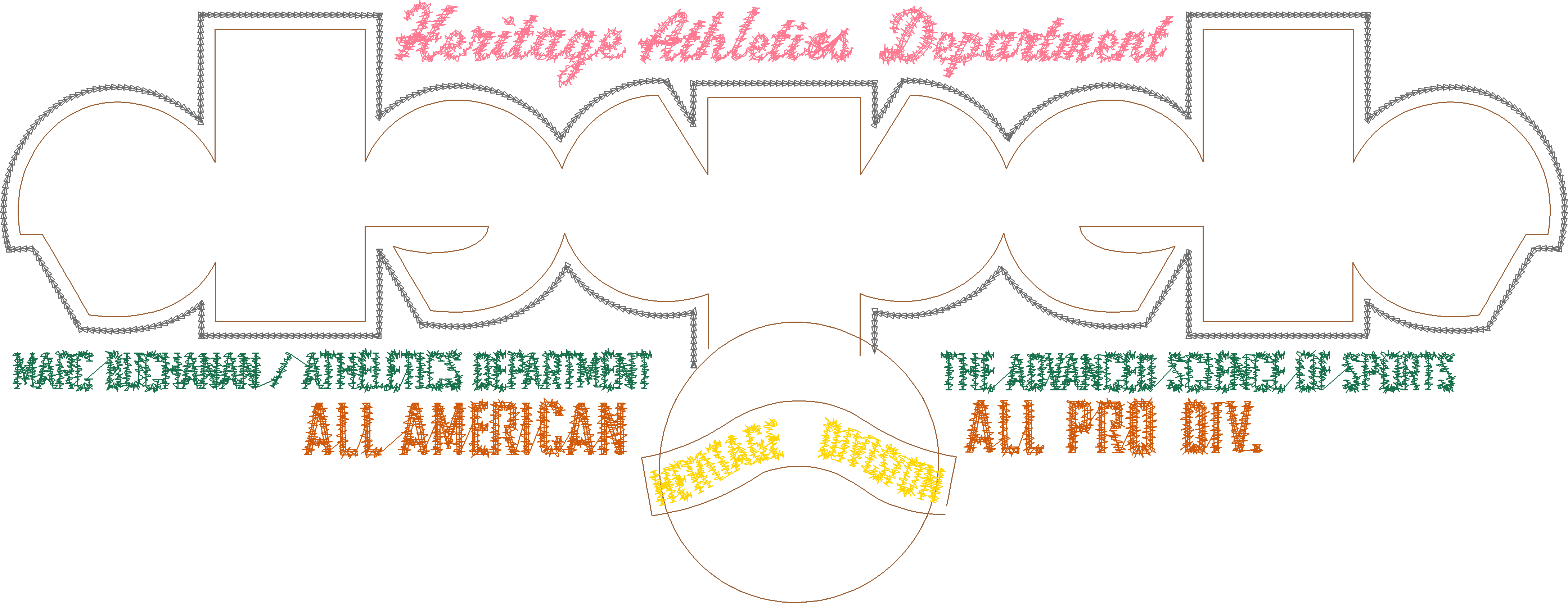 Cheap All American Text Logo