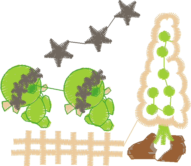 Christmas Tree And Gifts Motif