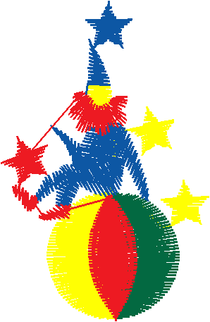 Clown on Ball