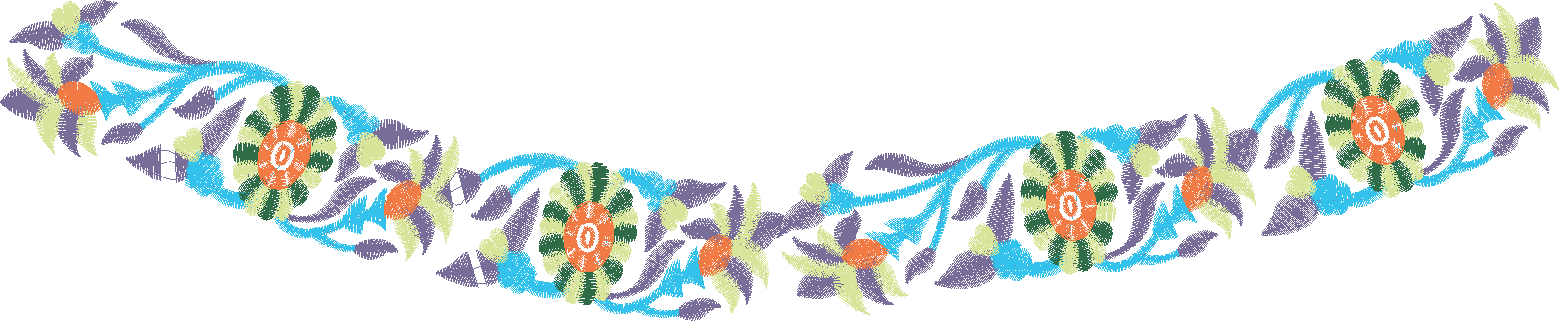 Colorful Ribbon Border