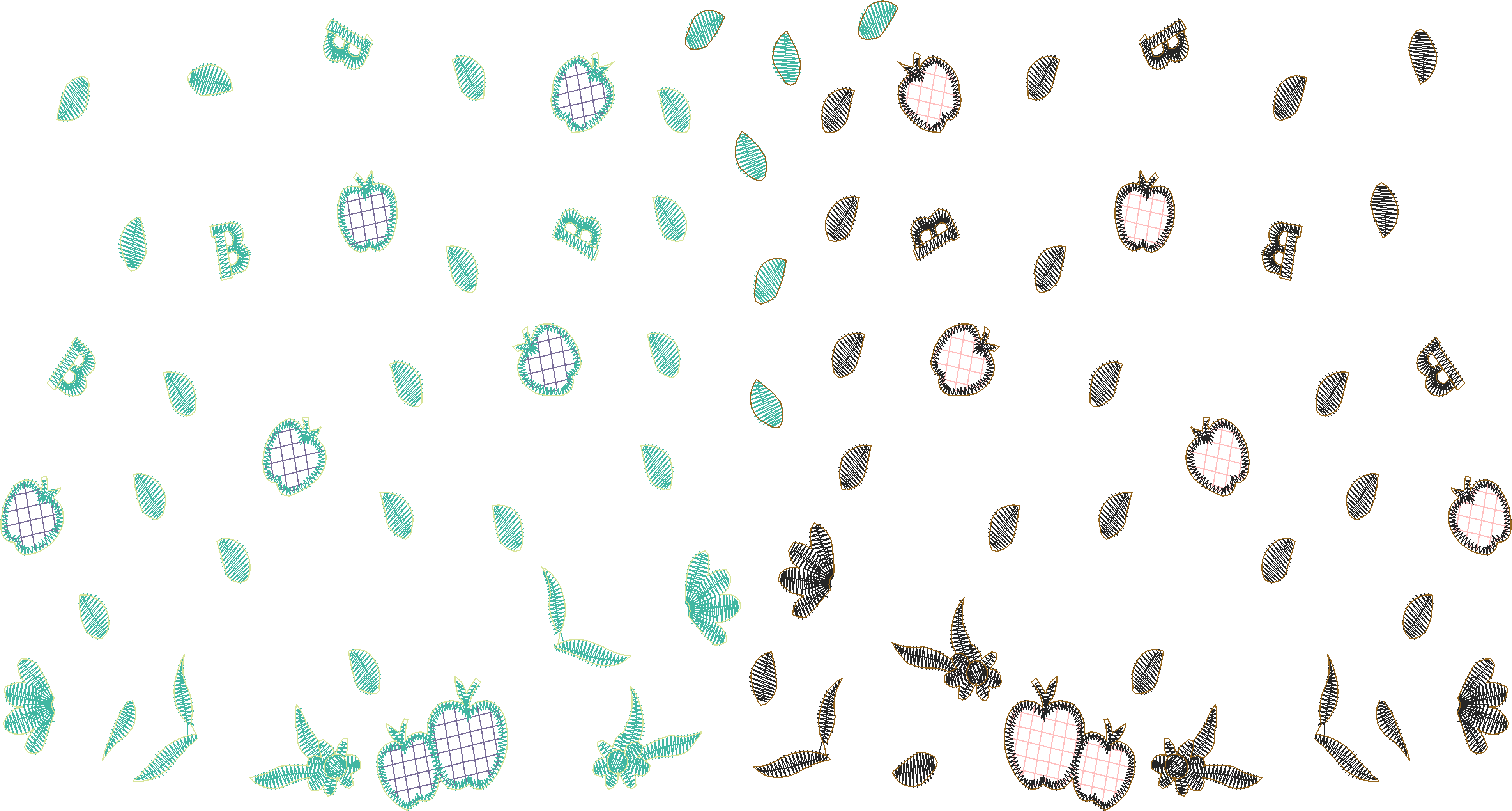 Confetti Squiggle Motif