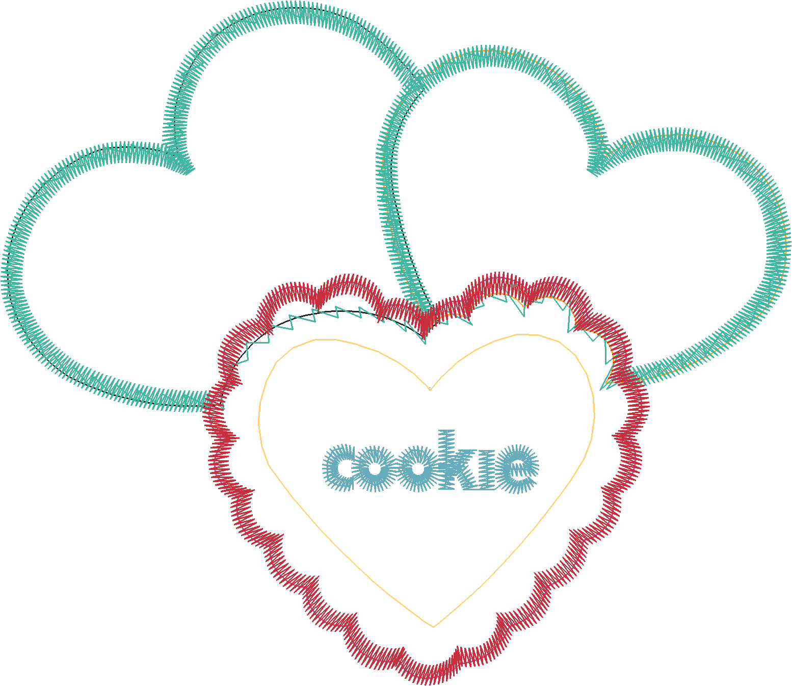 Cookie Heart Motif