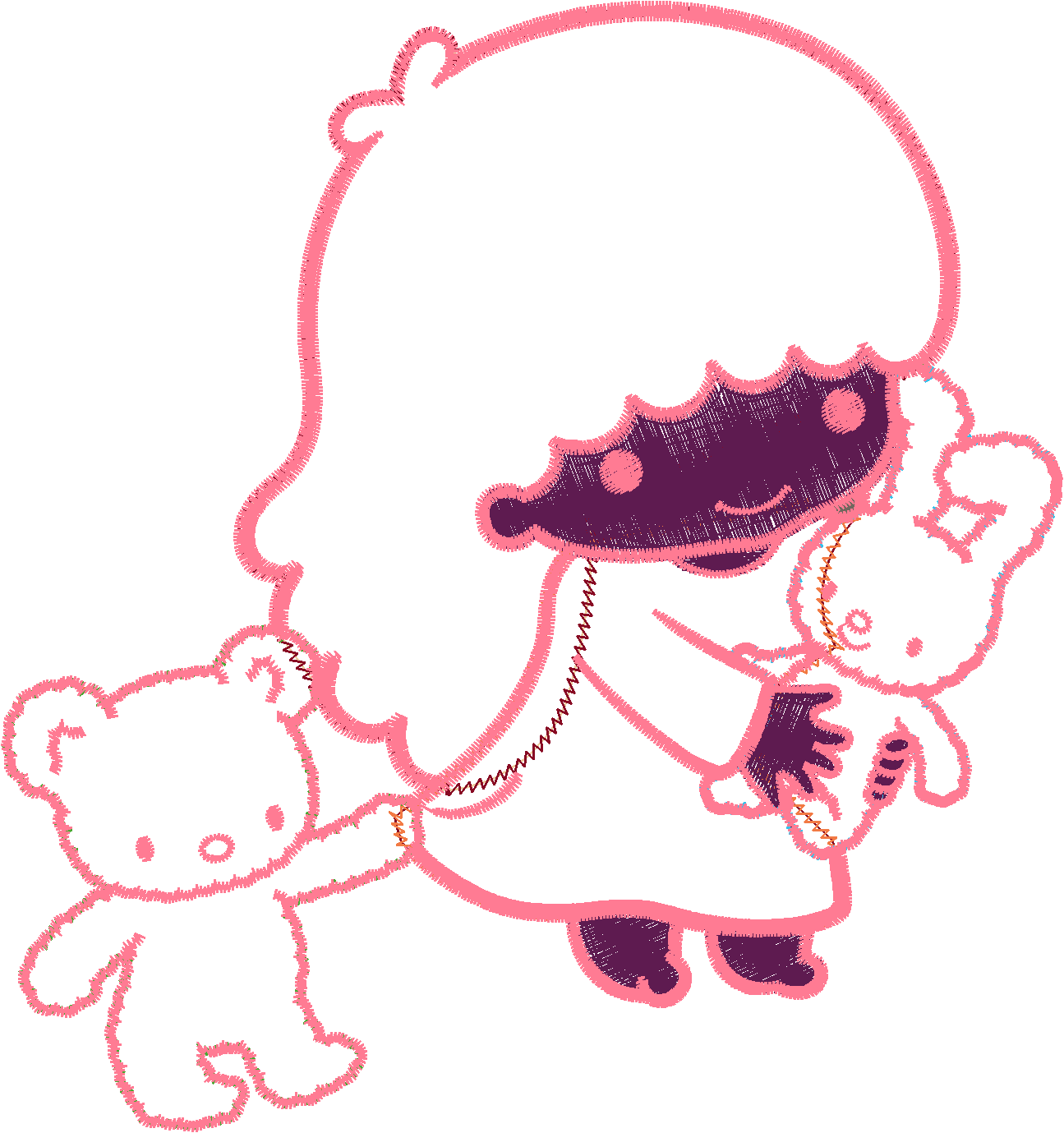 Elephant with Teddy Bear