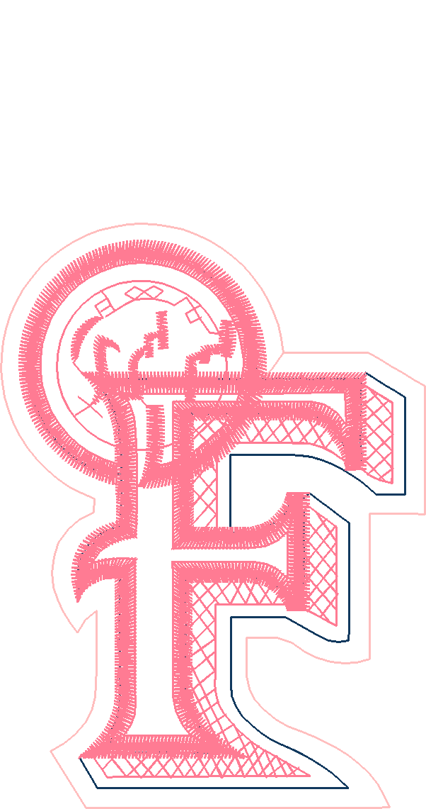 F Monogram Floral