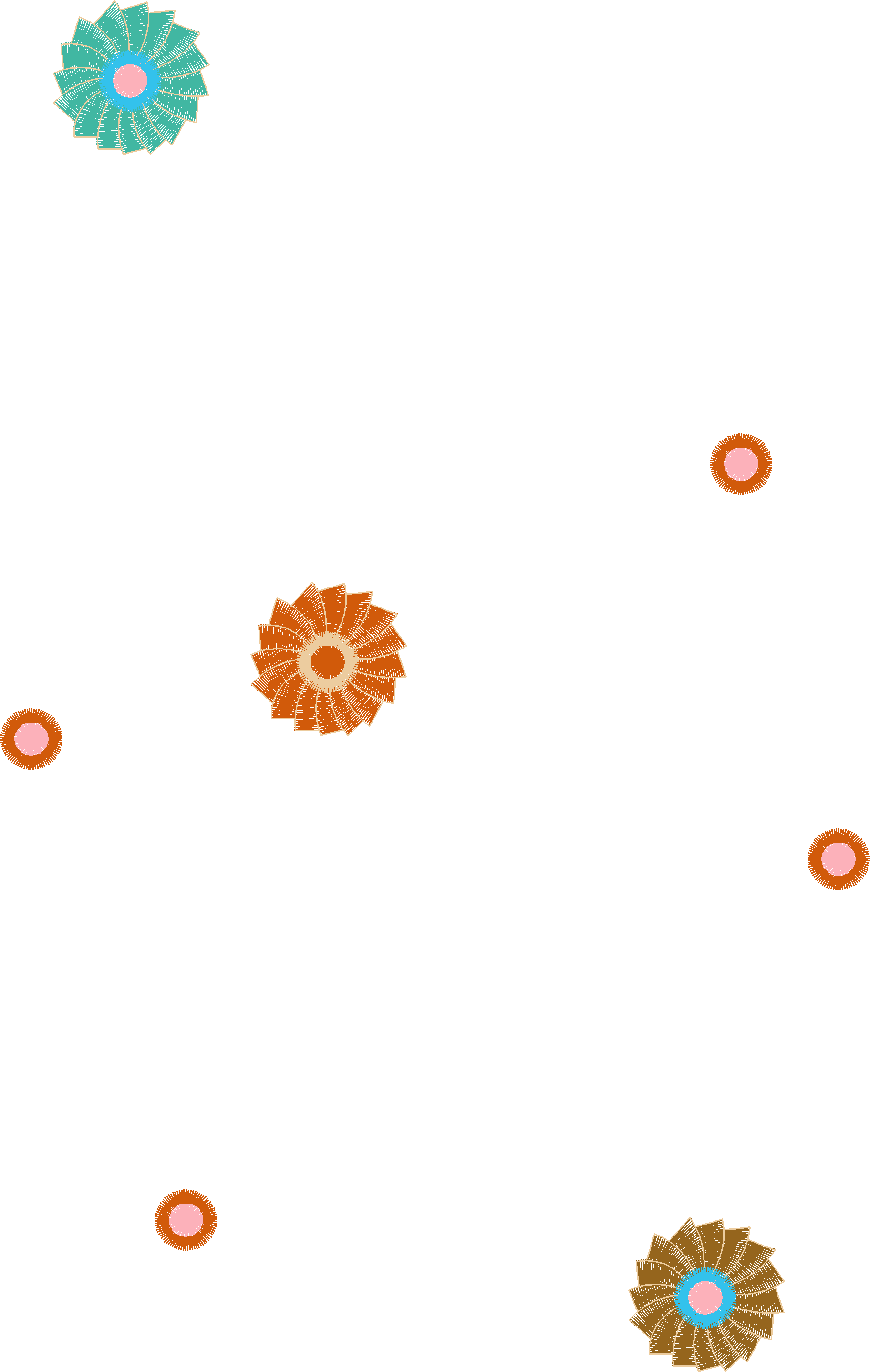 Floating Dots and Circles