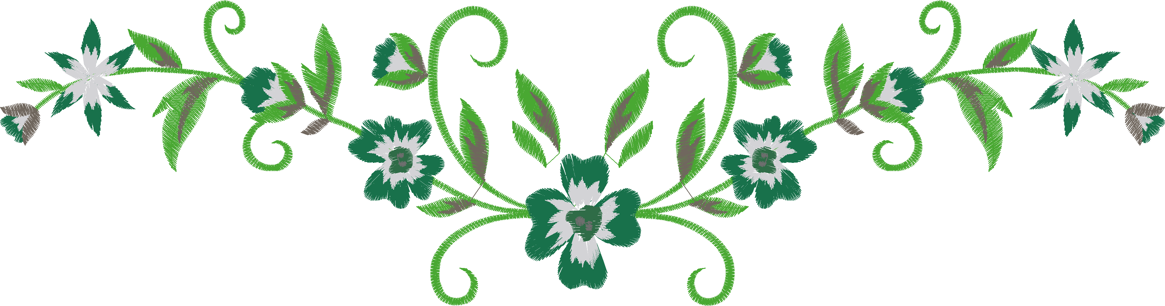 Floral Border Row
