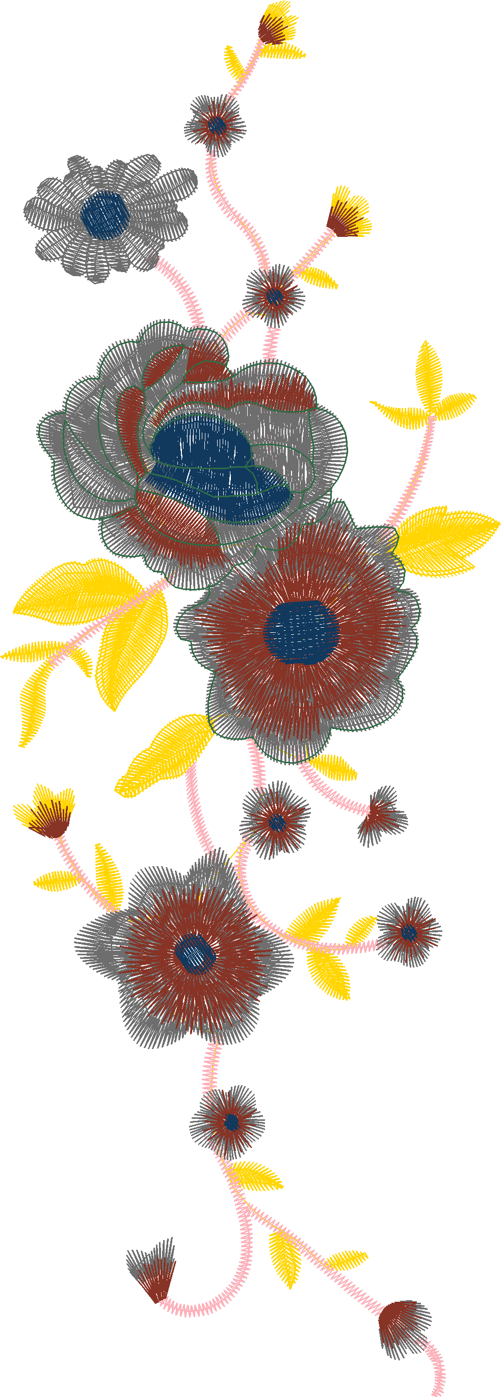 Floral Border Strip