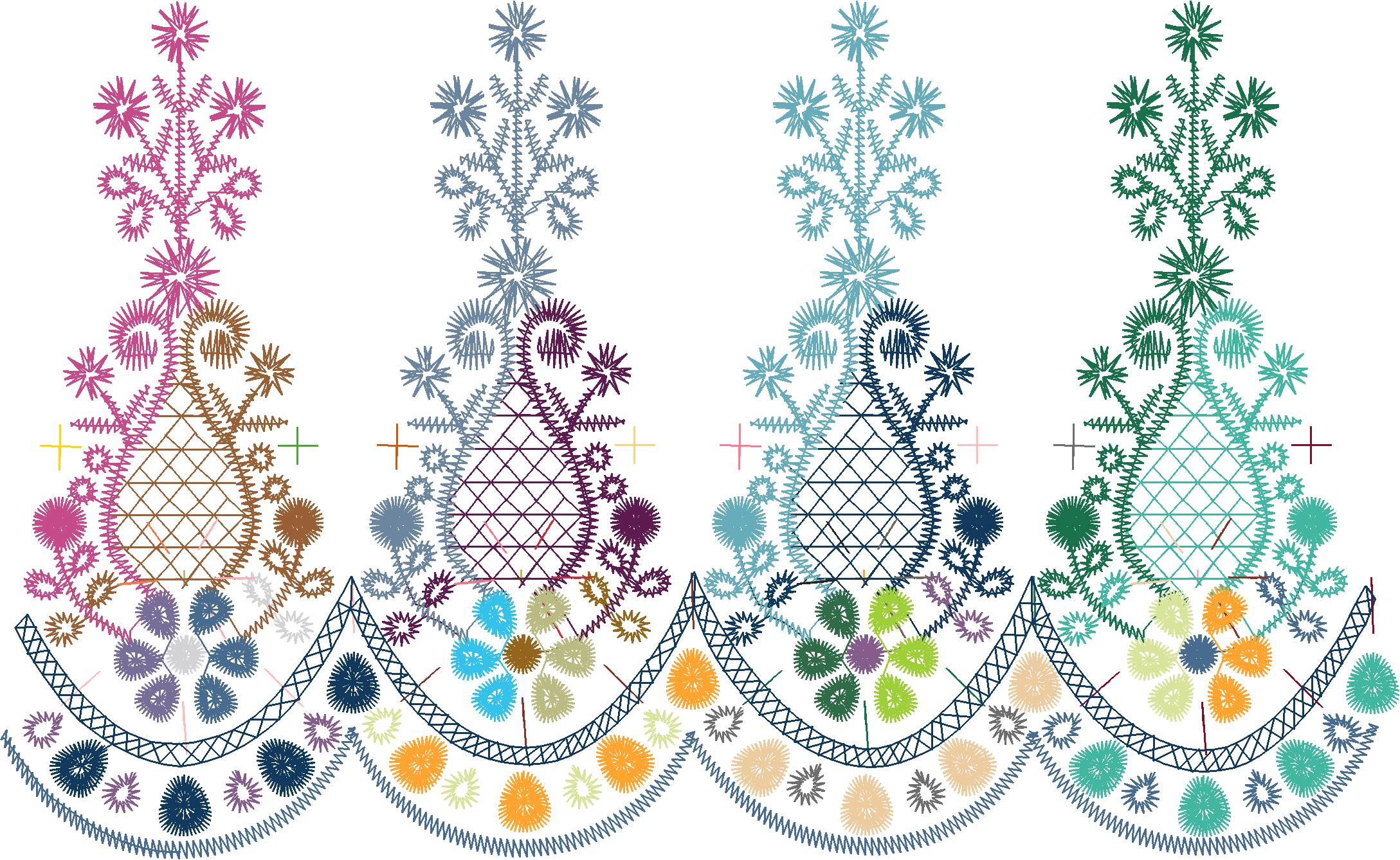 Floral Scallop Border