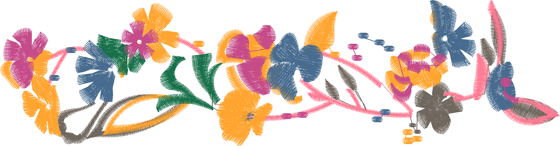 Floral Sprig Border