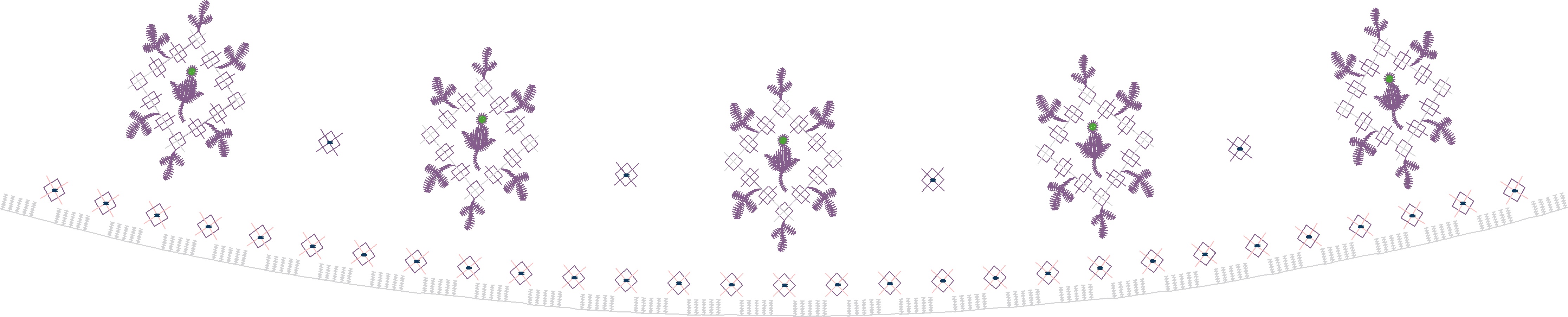 Flower Line Border