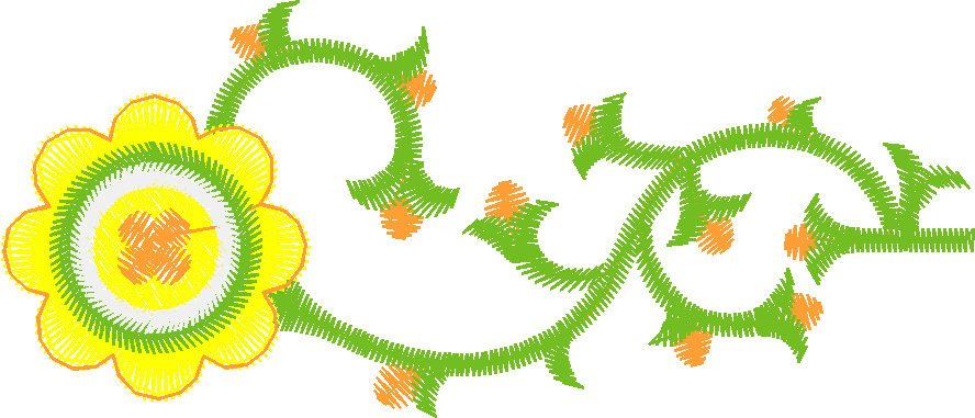Flower with Vine