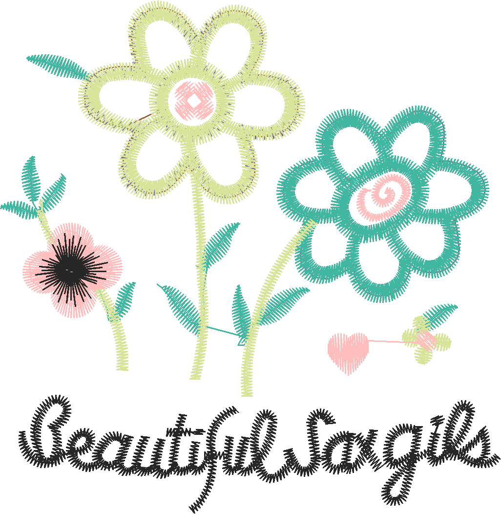 Flowers with Text