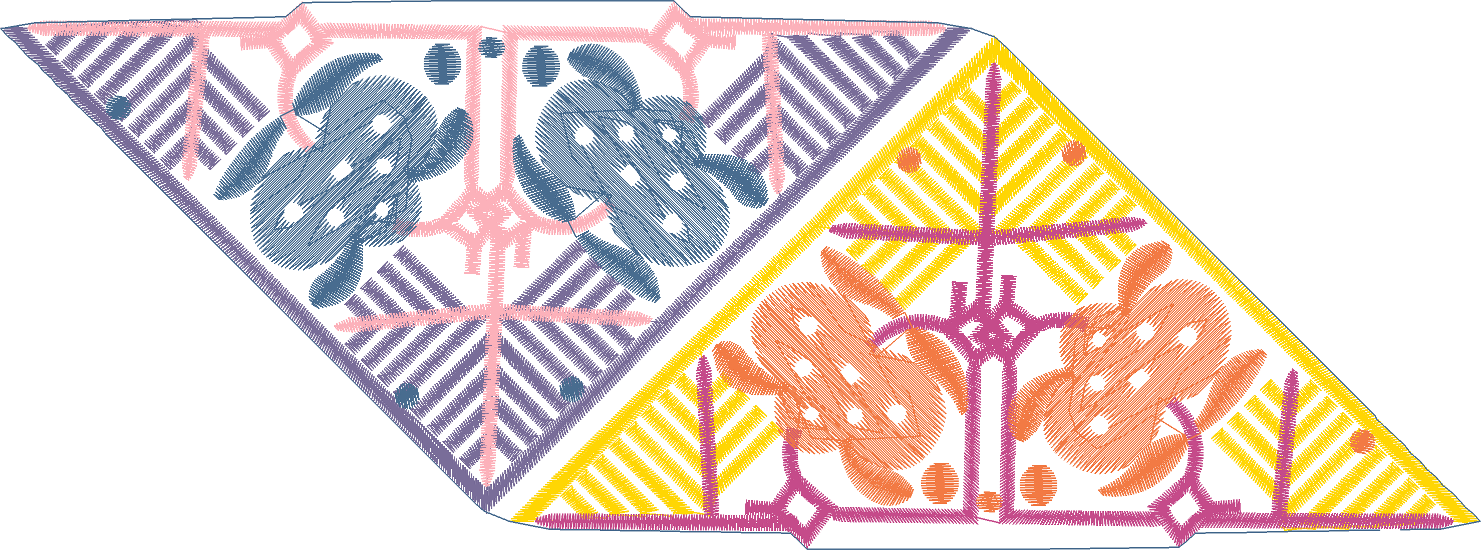 Geometric Triangle Border