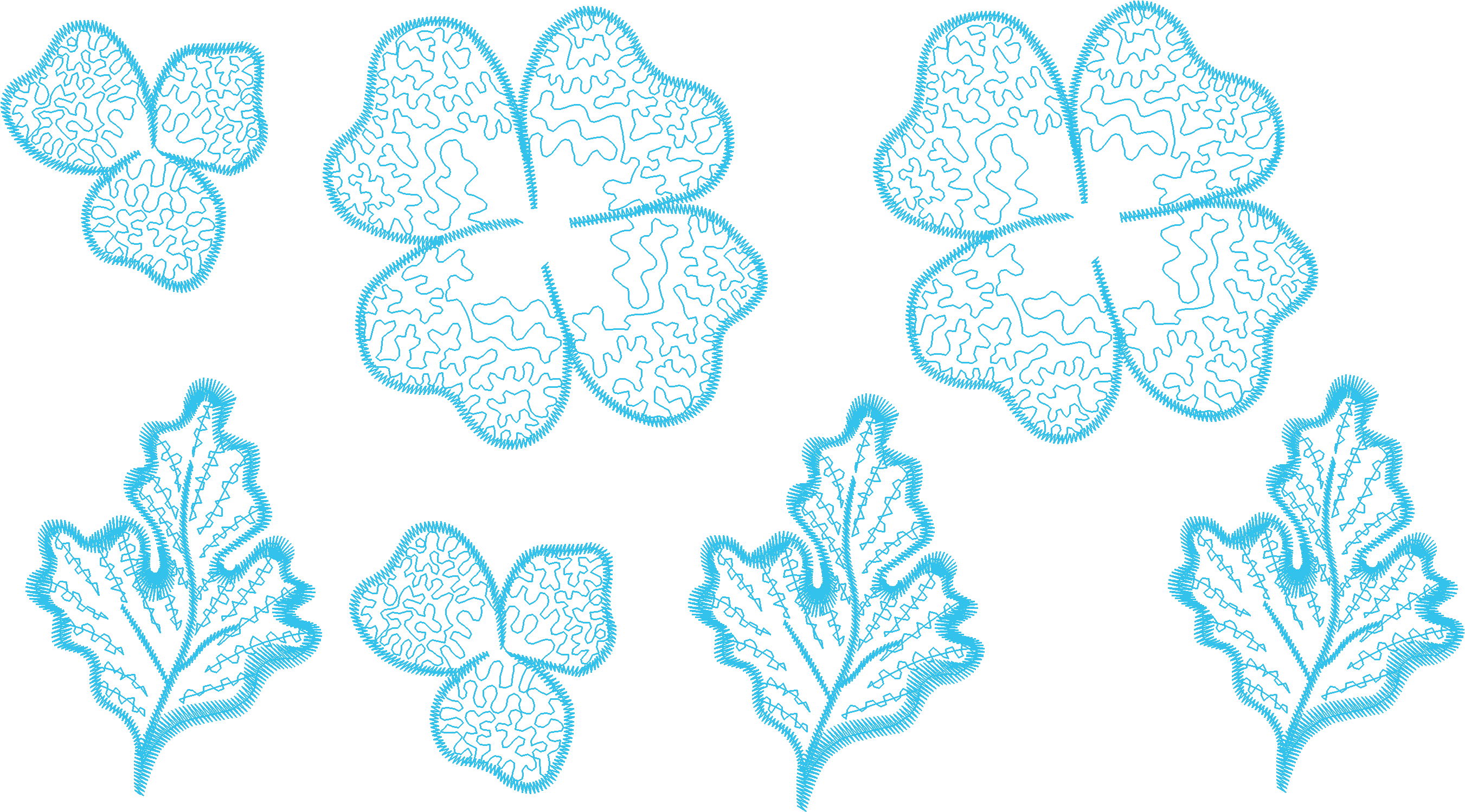 Golden Clover Leaves