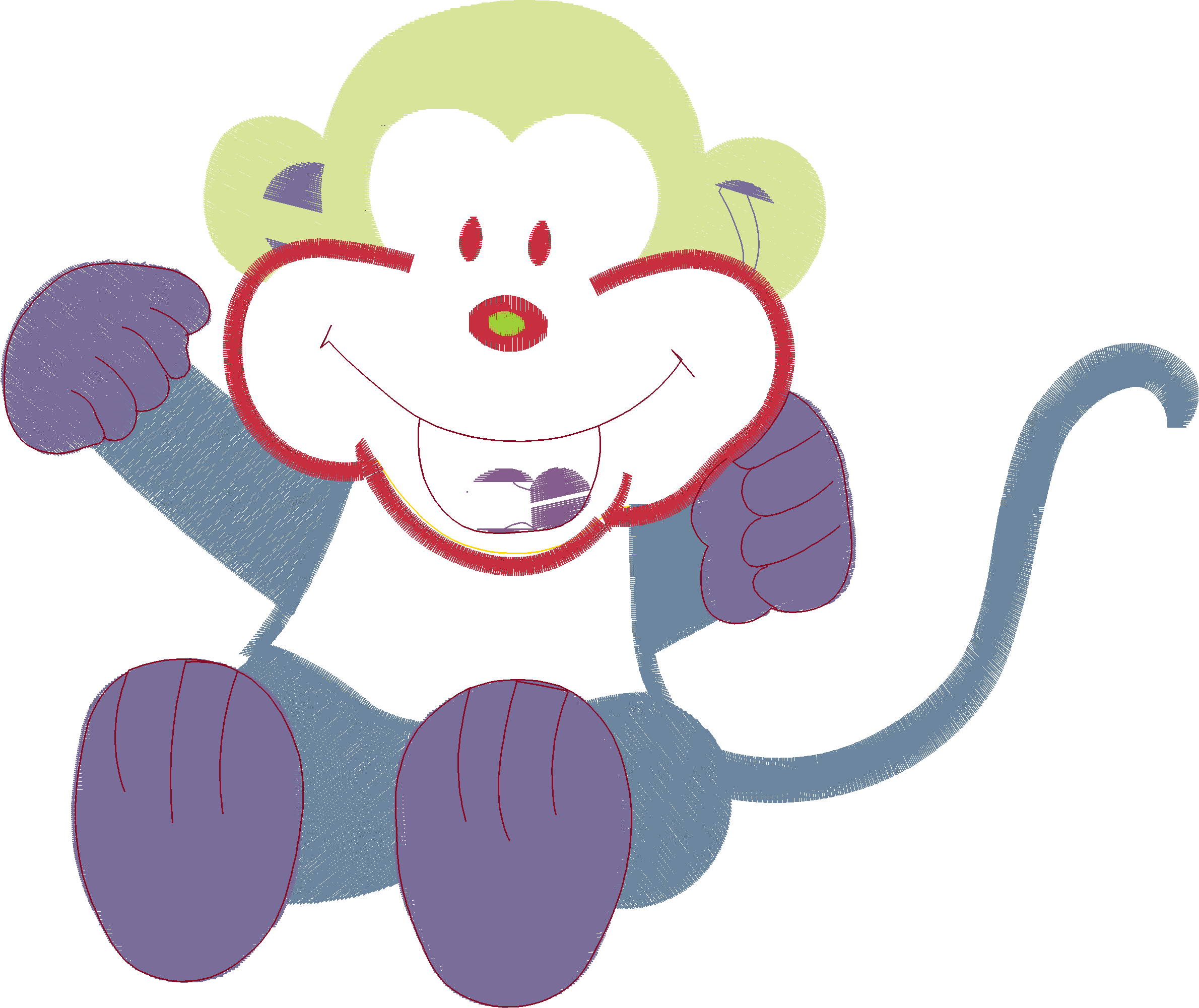 Green Monkey Figure