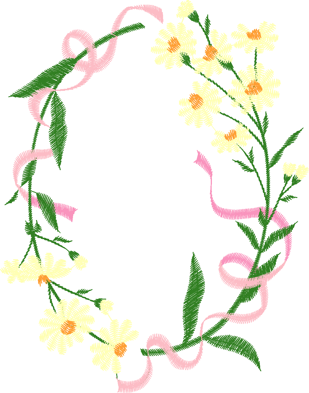 Green Pink Flowering Vine