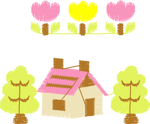 House with Trees