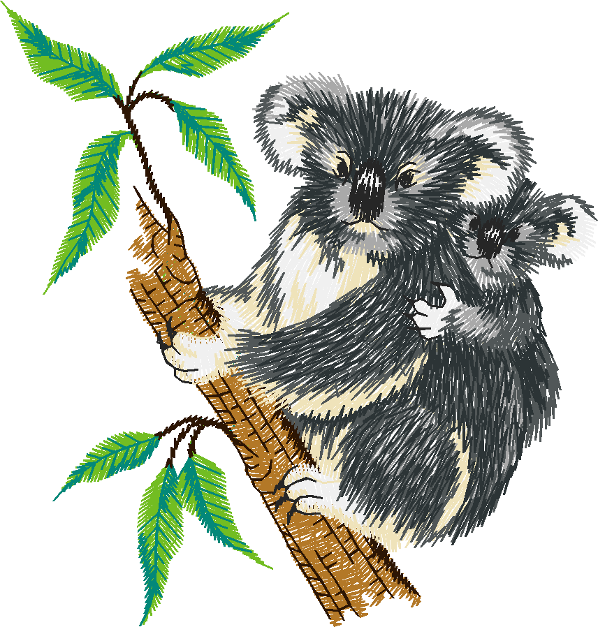 Koala with Baby