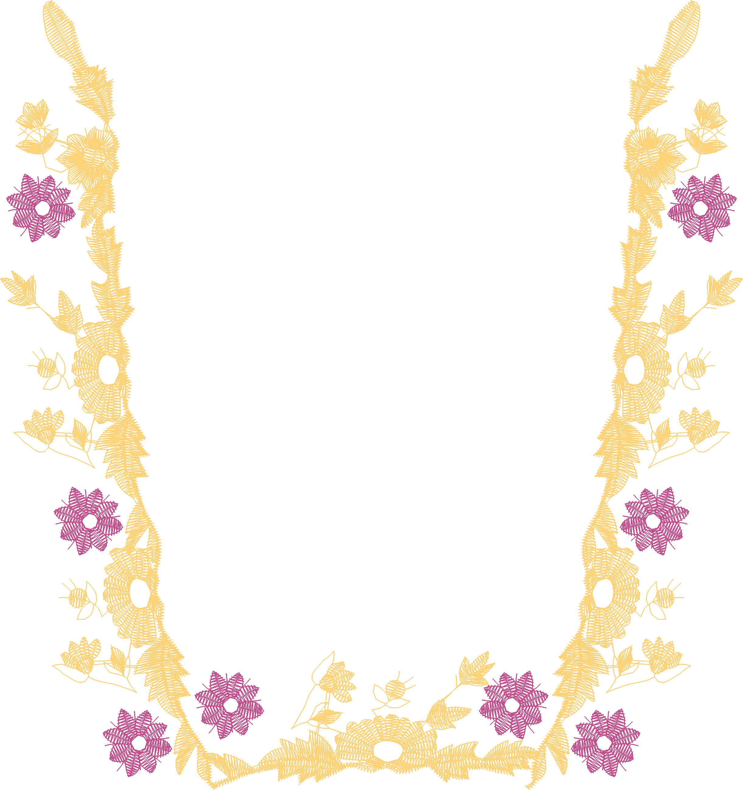 Leafy Vine Neckline