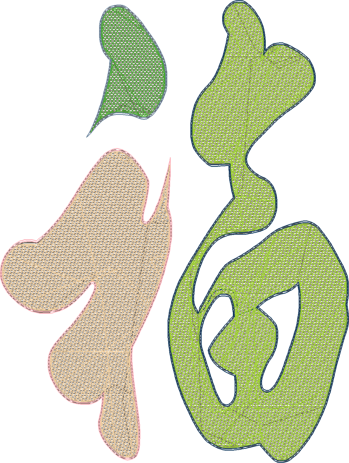 Letter A Block Monogram