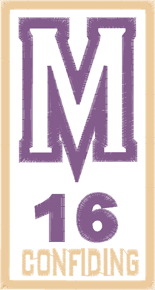 Letter M Monogram Badge