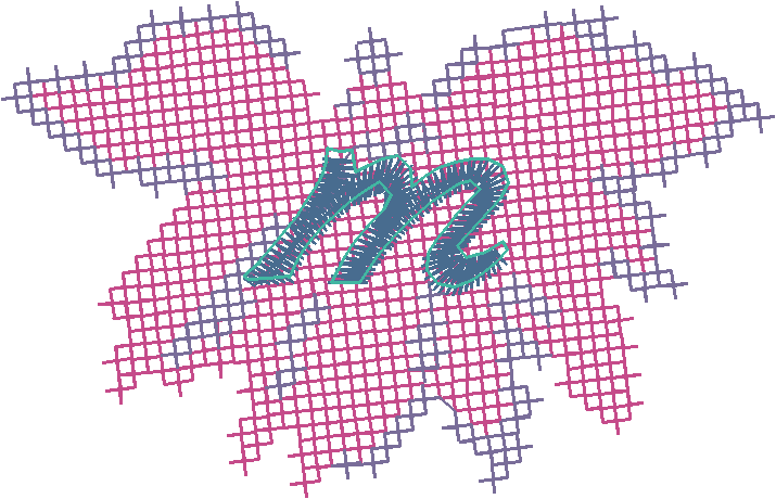 Letter M Monogram with Leaves