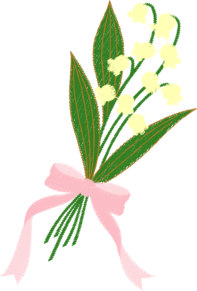 Lily of the Valley Posy with Bow
