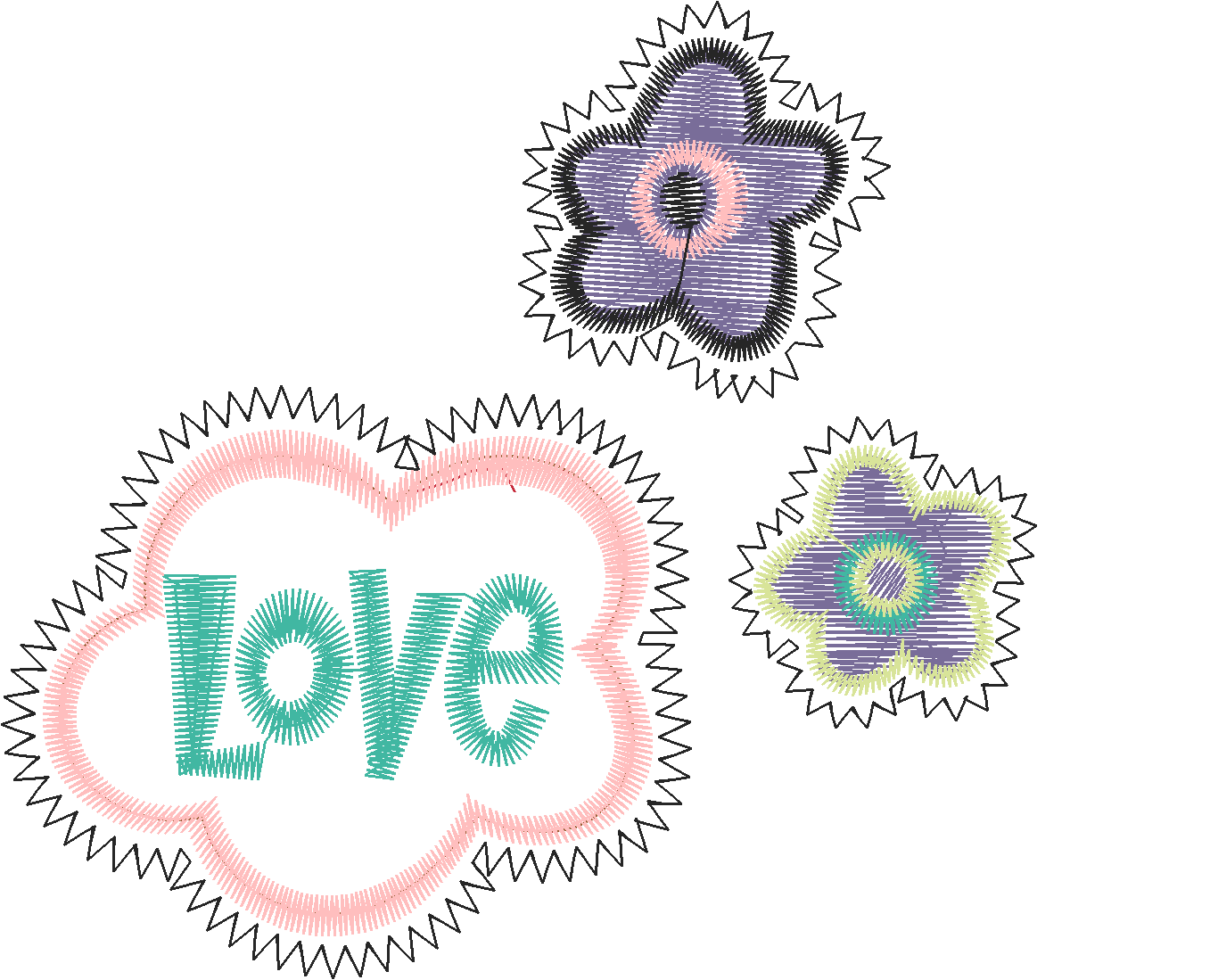 Love Script with Flowers