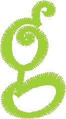 Lowercase Letter g – Font Style 17