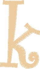 Lowercase Letter k – Font Style 17