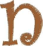 Lowercase Letter n – Font Style 17