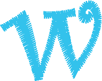 Lowercase Letter w – Font Style 17
