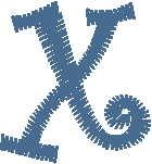 Lowercase Letter x – Font Style 17