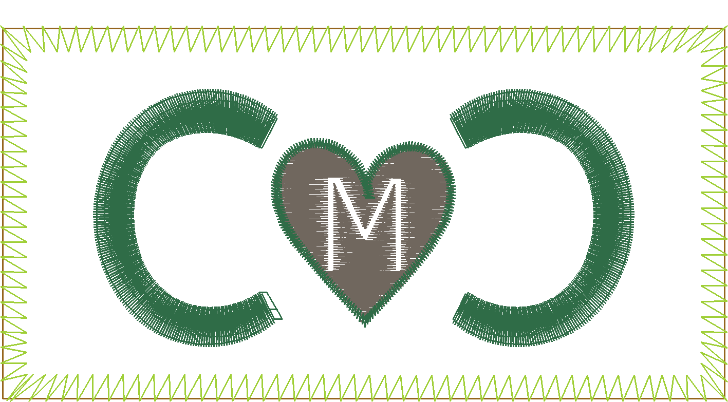 M Heart Monogram