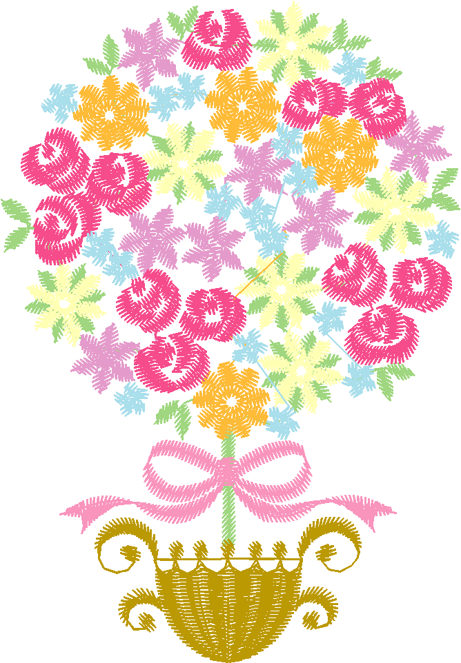 Multicolor Floral Burst
