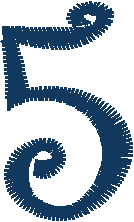Number 5 – Font Style 17