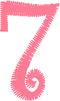 Number 7 – Font Style 17
