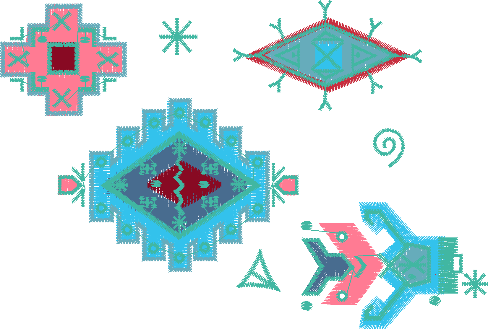 Ornamental Emblem Set