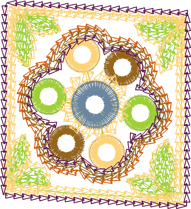 Ornate Square Medallion